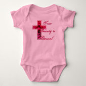 Echte schoonheid is Eternal Roos Cross Romper (Voorkant)