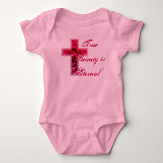 Echte schoonheid is Eternal Roos Cross Romper (Voorkant)