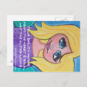 Echte schoonheid komt uit uw hart en ziel briefkaart (Voorkant / Achterkant)