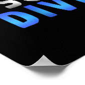 Echte scuba-duikende meisjes die door sommigen zwe poster (Hoek)