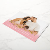 Echte 'Single Folie' Fun Baby Birth kondiging Folie Feestdagenkaart (Gedraaid)