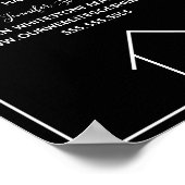 Echte staat Aangepast Welkom in ons open huis Poster (Hoek)