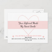 Echte staat je verwijzing maakte mijn hartglimlach aankondigingskaart (Voorkant / Achterkant)