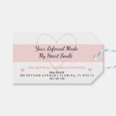 Echte staat je verwijzing maakte mijn hartglimlach cadeaulabel (Voorkant (Horizontaal))