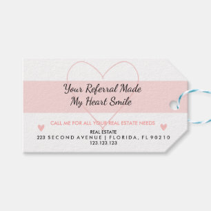 Echte staat je verwijzing maakte mijn hartglimlach cadeaulabel