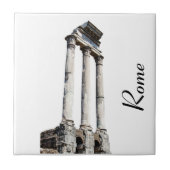 Echte stenen kolommen vierkant tegeltje (Voorkant)