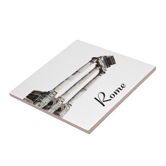 Echte stenen kolommen vierkant tegeltje (Zijkant)