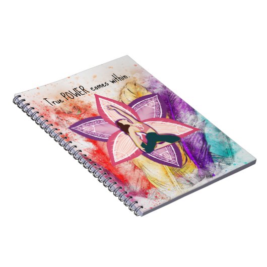 Echte stroom komt binnen, Healing Chakra Notitieboek (Rechterzijde)