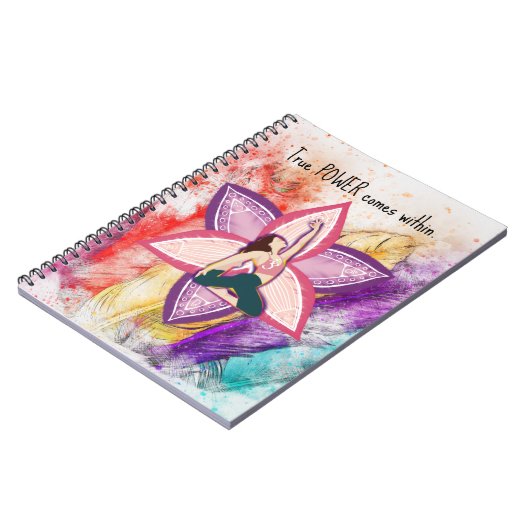 Echte stroom komt binnen, Healing Chakra Notitieboek (Linkerzijde)