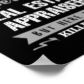 Echte taxateur die het geld kost poster (Hoek)