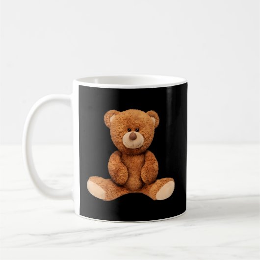 Echte teddybeer illustratie koffiemok (Links)