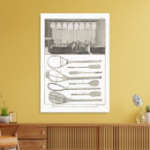 Echte tennis en de bouw van racketspelen, van canvas afdruk (Insitu (Woonkamer))