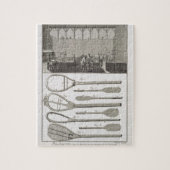 Echte tennis en de bouw van racketspelen, van legpuzzel (Verticaal)