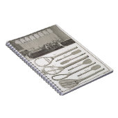 Echte tennis en de bouw van racketspelen, van notitieboek (Rechterzijde)