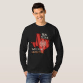 Echte textielmells als Barbecue Grilling Dad T-shirt (Voorkant volledig)