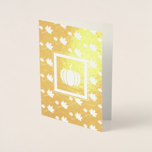 Echte Thanksgiving van de Naam van de douane Echte Folie Kaarten (Voorkant)