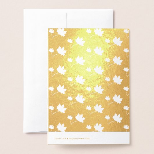 Echte Thanksgiving van de Naam van de douane Echte Folie Kaarten (Met envelop)