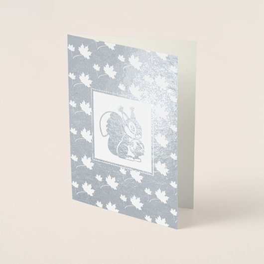 Echte Thanksgiving van de Naam van de douane Echte Folie Kaarten (Voorkant)