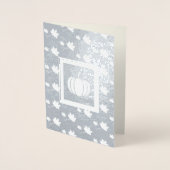 Echte Thanksgiving van de Naam van de douane Echte Folie Kaarten (Voorkant)