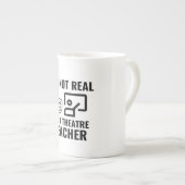 Echte theaterleraar porselein kop (Voorkant rechts)