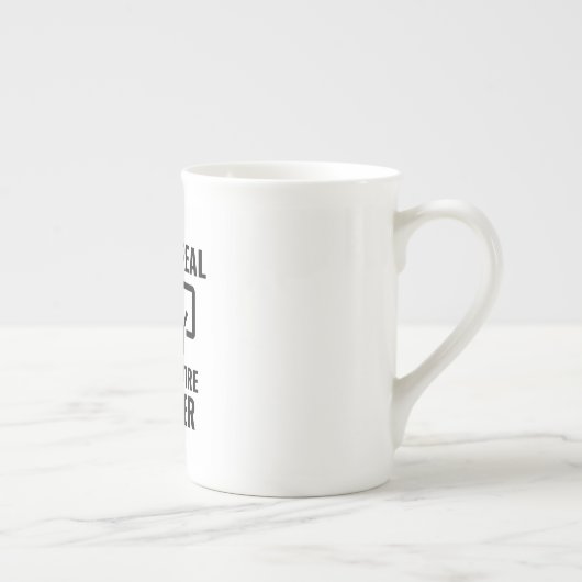 Echte theaterleraar porselein kop (Rechts)