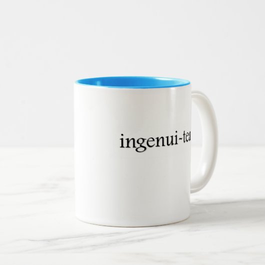 Echte theetheebeker tweekleurige koffiemok (Voorkant rechts)