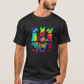 Echte tie Dye Happy Pany Egg Hunt T-shirt (Voorkant)