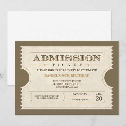 Echte toelatingstaarten kaart (Voorkant / Achterkant)