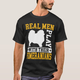 Echte toneelspelen met Pommerse hond-puppie T-shirt