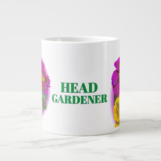 Echte tuinbouwbloemen jumbo mok (Voorkant)