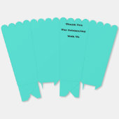 Echte Turquoise Blauw Groen Southwestern Effen Kle Bedankdoosjes (Ongevouwen)