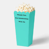 Echte Turquoise Blauw Groen Southwestern Effen Kle Bedankdoosjes (Popped)