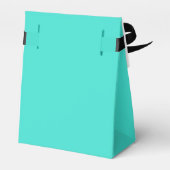 Echte Turquoise Blauw Groen Southwestern Effen Kle Bedankdoosjes (Achterkant)