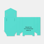 Echte Turquoise Blauw Groen Southwestern Effen Kle Bedankdoosjes (Uitgevouwen)