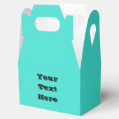 Echte Turquoise Blauw Groen Southwestern Effen Kle Bedankdoosjes (Geopend)