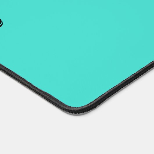 Echte Turquoise Blauw Groen Southwestern Effen Kle Bureaumat (Hoek)