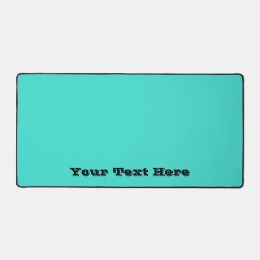 Echte Turquoise Blauw Groen Southwestern Effen Kle Bureaumat (Voorkant)