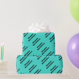 Echte Turquoise Blauw Groen Southwestern Effen Kle Cadeaupapier