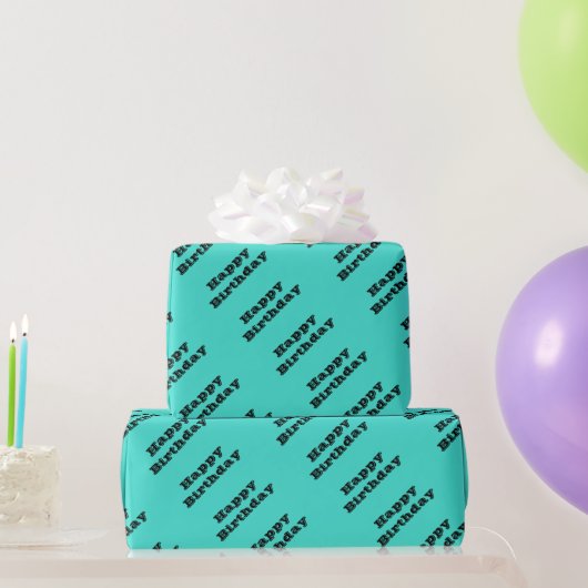 Echte Turquoise Blauw Groen Southwestern Effen Kle Cadeaupapier (Feestgeschenken)