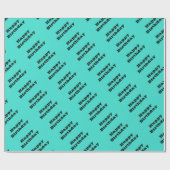 Echte Turquoise Blauw Groen Southwestern Effen Kle Cadeaupapier (Vlak)