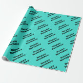Echte Turquoise Blauw Groen Southwestern Effen Kle Cadeaupapier (Uitgerold)