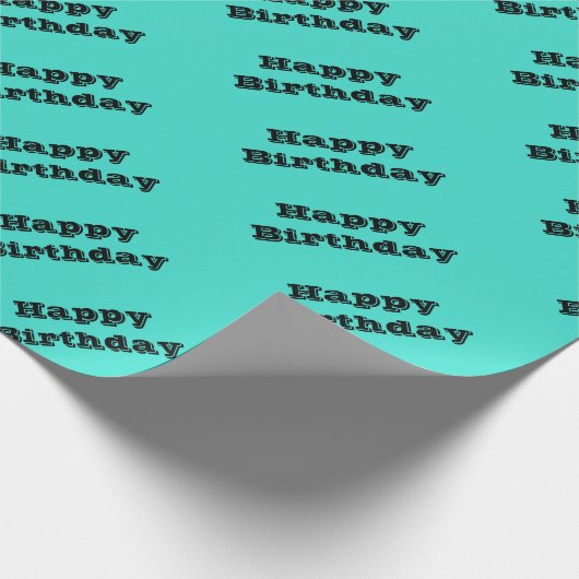 Echte Turquoise Blauw Groen Southwestern Effen Kle Cadeaupapier (Hoek)