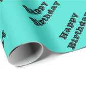 Echte Turquoise Blauw Groen Southwestern Effen Kle Cadeaupapier (Rol Hoek)