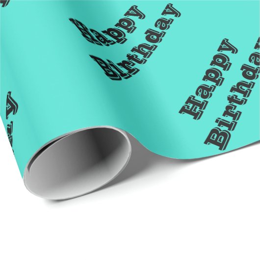 Echte Turquoise Blauw Groen Southwestern Effen Kle Cadeaupapier (Rol Hoek)