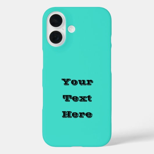 Echte Turquoise Blauw Groen Southwestern Effen Kle Case-Mate iPhone Case (Achterkant)