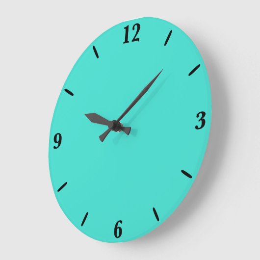 Echte Turquoise Blauw Groen Southwestern Effen Kle Grote Klok (Hoek)