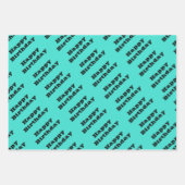Echte Turquoise Blauw Groen Southwestern Effen Kle Inpakpapier Vel (Voorkant)