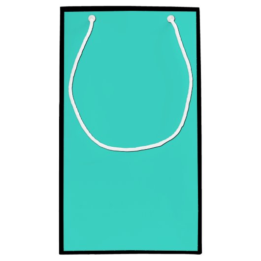 Echte Turquoise Blauw Groen Southwestern Effen Kle Klein Cadeauzakje (Achterkant)