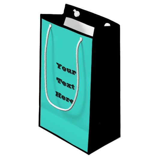 Echte Turquoise Blauw Groen Southwestern Effen Kle Klein Cadeauzakje (Voorkant Gekanteld)