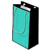 Echte Turquoise Blauw Groen Southwestern Effen Kle Klein Cadeauzakje (Achterkant Gekanteld)